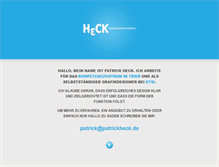 Tablet Screenshot of patrickheck.de